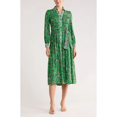 Dvf Alea Long Sleeve Shirtdress