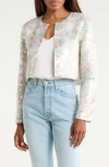 Dvf Arlene Sequin Jacket In White