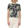 Dvf Botanical Short Sleeve Top In Multi