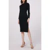 DVF DVF BUFFY ONE-SHOULDER LONG SLEEVE DRESS