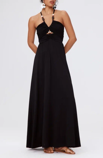 Dvf Caty A-line Dress In Black