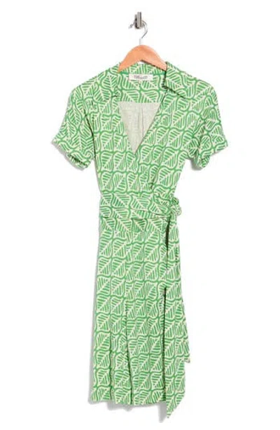Dvf Cheryl Silk Wrap Dress In Multi