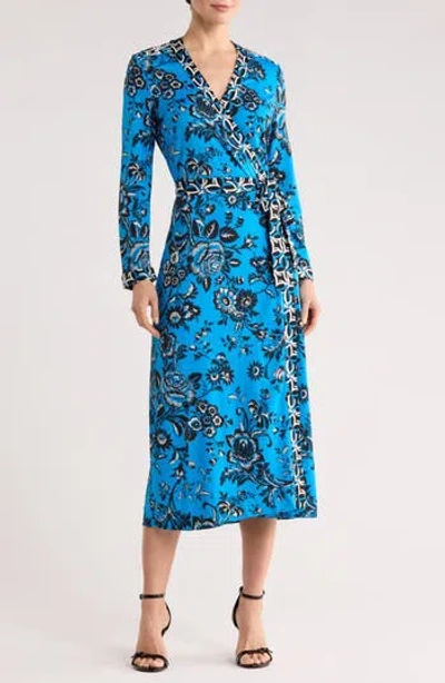 Dvf Dancia Floral Print Wrap Dress