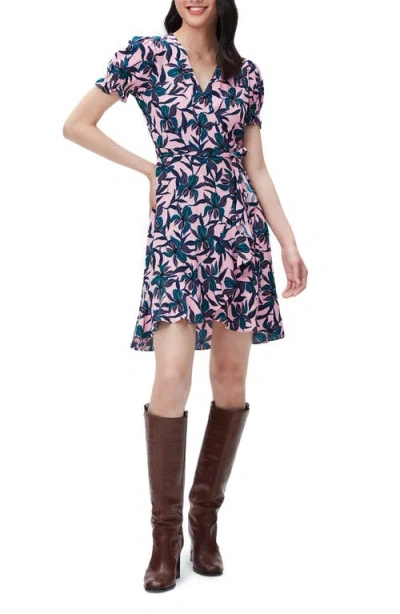 Dvf Emilia Puff Sleeve Wrap Dress In Multi