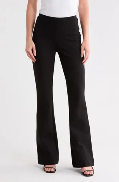Dvf Gregory High Waist Flare Pants In Black