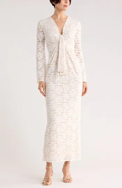 Dvf Jobin Bell Sleeve Maxi Dress In White