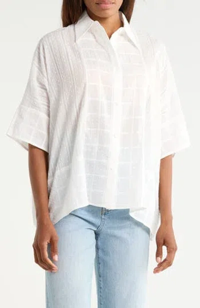 Dvf Megan Cotton Top In White