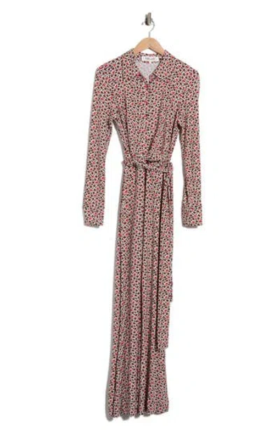 Dvf Michele Jumpsuit In Pebbles Red