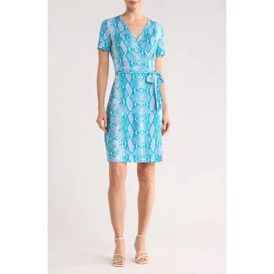 Dvf New Julian Wrap Short Sleeve Dress
