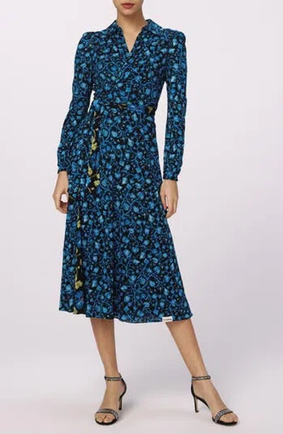 Dvf Phoenix Reversible Long Sleeve Dress