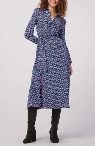 Dvf Phoenix Reversible Long Sleeve Dress