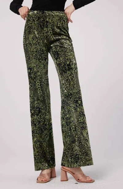 Dvf Ruthette Paisley Velvet Pants In Multi