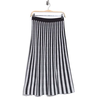 Dvf Soho Pleated Knit Skirt In Blue