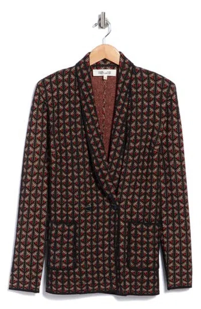 Dvf Trillian Jacket In Brown