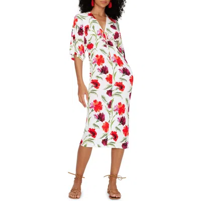 Dvf Valerie Floral Midi Dress