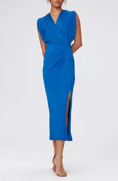 Dvf Williams Midi Dress In Blue