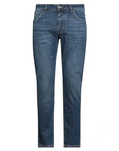 Dw Denim World Man Jeans Blue Size 34 Cotton, Elastane