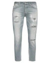 Dw Denim World Man Jeans Grey Size 35 Cotton, Pes, Elastane In Grey
