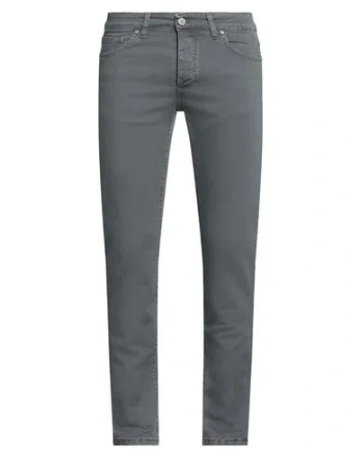 Dw Denim World Man Jeans Lead Size 32 Cotton, Elastane
