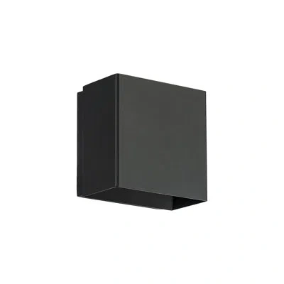 Dweled 1 - Light Led Dimmable Flush Mount Sconce In Black
