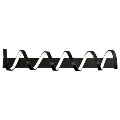 Dweled 1-light Dimmable Led Vanity Light In Black
