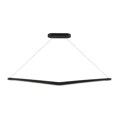 Dweled Alleron Dimmable Led Linear Pendant In Black
