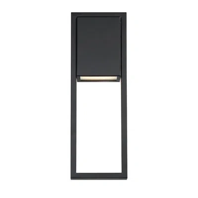 Dweled Archetype Black 2 - Bulb Led Frosted Glass Outdoor Sconce