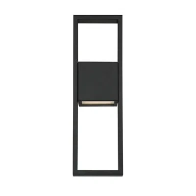 Dweled Archetype Black Led Frosted Glass Outdoor Sconce