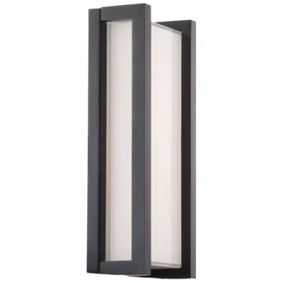 Dweled Axel 11" High Black Finish Modern Led Outdoor Wall Light