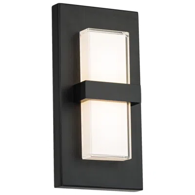 Dweled Bandeau 10" High Black Led Ada Outdoor Wall Light
