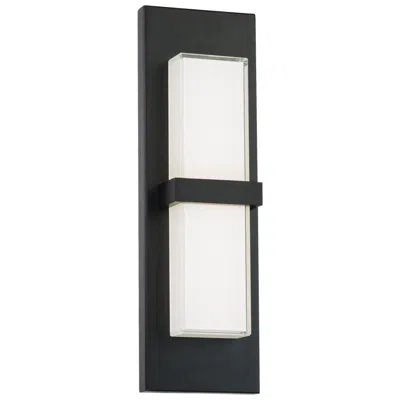 Dweled Bandeau 16" High Black Led Ada Outdoor Wall Light