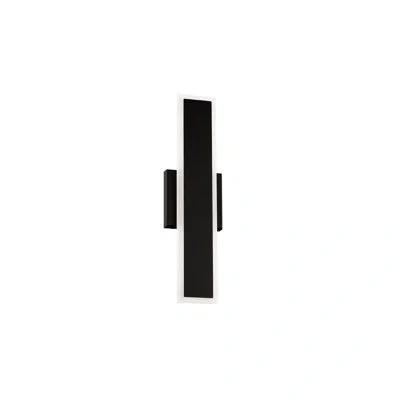 Dweled Bastone Aluminum Led Outdoor Wall Light In Matte Black;black