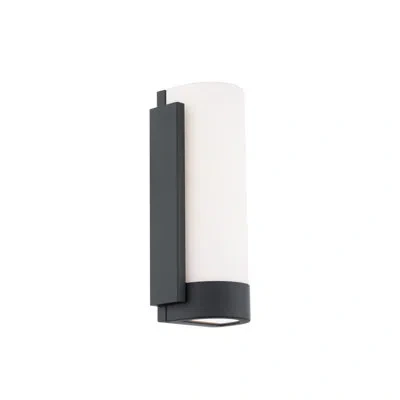 Dweled Blake 5.25" Led Wall Sconce 3-cct 2700k-3000k-3500k In Black In Colorful Glass