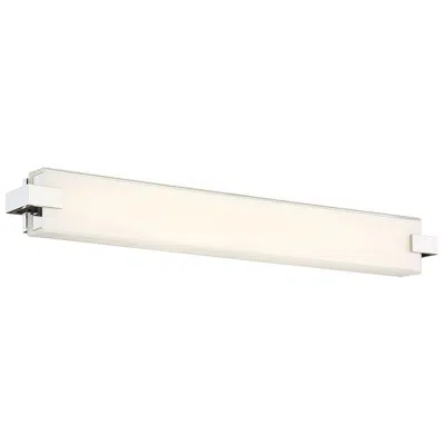 Dweled Bliss 3.5"h X 28"w 1-light Linear Bath Bar In Polished Nickel