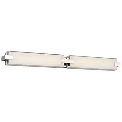 Dweled Bliss 36" Wide Polished Nickel 2-light Led Bath Light