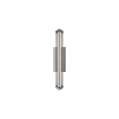 Dweled Boulevard 18" Dimmable Led Bath Vanity & Wall Light With Built In Color Temperature Switch From 2700 In Brushed Nickel