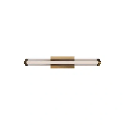 Dweled Boulevard 24" Dimmable Led Bath Vanity & Wall Light With Built In Color Temperature Switch From 2700 In Aged Brass