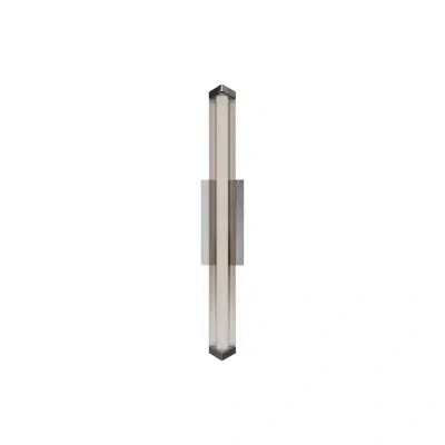 Dweled Boulevard 24" Dimmable Led Bath Vanity & Wall Light With Built In Color Temperature Switch From 2700 In Brushed Nickel