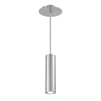 Dweled Caliber 1 -bulb 10" H Integrated Led Outdoor Pendant In Brushed Aluminum