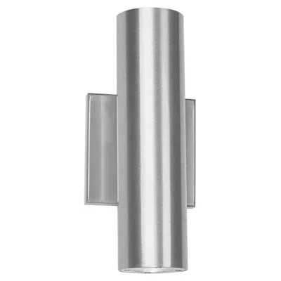 Dweled Caliber 10" High Brushed Aluminum Led Outdoor Wall Light