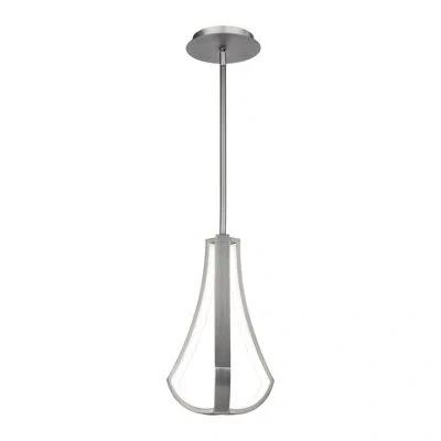 Dweled Chamber 1 - Light Single Cone Led Pendant In Brushed Nickel