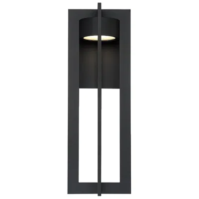 Dweled Chamber 25" High Black Led Outdoor Wall Light