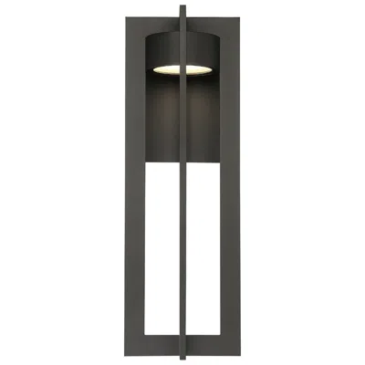 Dweled Chamber 25" High Black Led Outdoor Wall Light