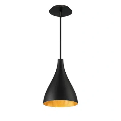 Dweled Copa 1 - Light Single Cone Led Pendant In Black