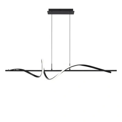 Dweled Corkscrew Led Linear Pendant In Black