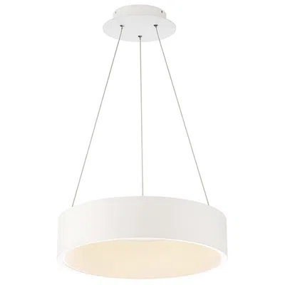 Dweled Corso 17 3/4" Wide White Led Drum Pendant Light