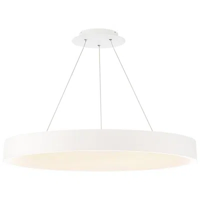Dweled Corso 42.5" Wide White Finish Modern Led Ring Pendant