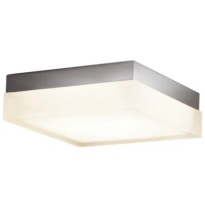 Dweled Dice 6" Wide Brushed Nickel Square Led Ceiling Light