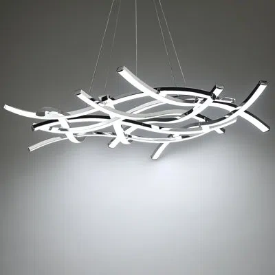 Dweled Divergence 9-light Led Novelty Chandelier In Chrome