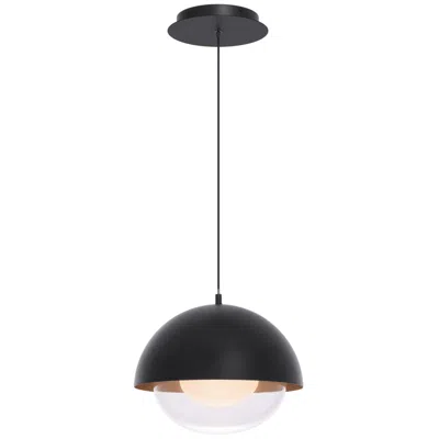 Dweled Dome 10" Wide Black Led Mini Pendant